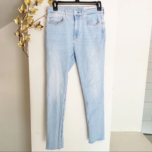 Rag & Bone Nina High Rise Ankle Skinny in Akron Wash Size 28 - Picture 2 of 6